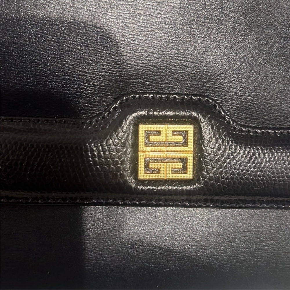 Vintage Givenchy Dark Navy and Gold
Leather Clutch - Picture 2 of 7